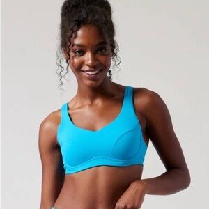 Athleta Blue Bondi Bra Cup Bikini Top